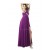 Empire One-Shoulder Beaded Long Purple Chiffon Prom Evening Formal Party Dresses/Maternity Evening Dresses ED010480