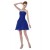 A-Line Strapless Short Blue Prom Evening Formal Party Dresses ED010487