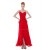A-Line Spaghetti Strap Long Red Chiffon Prom Evening Formal Party Dresses ED010495