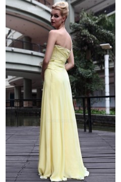 A-Line One-Shoulder Beaded Long Chiffon Prom Evening Formal Party Dresses ED010517