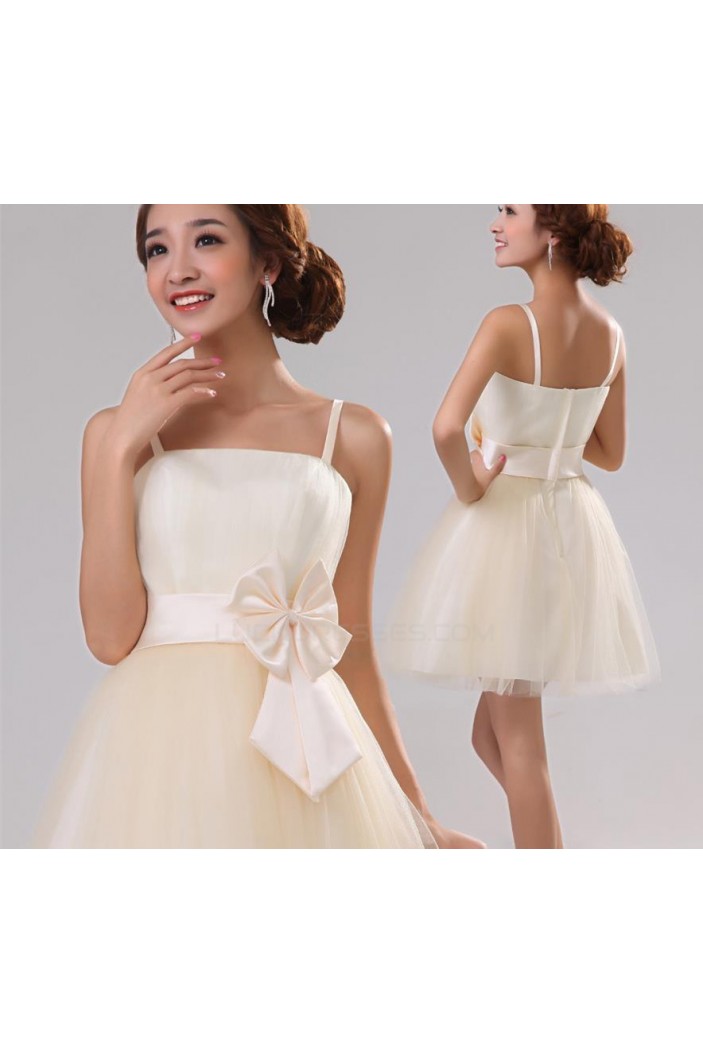 A-Line Spaghetti Strap Short Prom Evening Formal Party Dresses ED010524