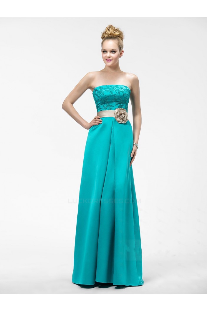 A-Line Strapless Long Prom Evening Formal Party Dresses ED010546