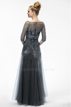 Elegant Long Tulle and Applique Prom Evening Formal Party Dresses/Mother Of The Bride Dresses ED010552