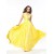 A-Line One-Shoulder Beaded Long Yellow Prom Evening Formal Party Dresses ED010563