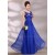 A-Line Appliques Long Blue Chiffon Prom Evening Formal Party Dresses ED010623
