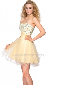 A-Line Sweetheart Short Beaded Prom Evening Cocktail Homecoming Party Dresses ED010638