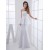Trumpet/Mermaid Strapless Long White Prom Evening Formal Party Dresses ED010711