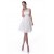 A-Line Short White Lace and Chiffon Prom Evening Formal Party Bridesmaid Dresses ED010717