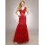Trumpet/Mermaid V-Neck Long Red Beaded Applique Prom Evening Formal Party Dresses ED010719
