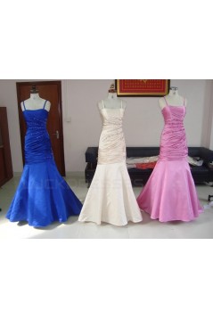 Trumpet/Mermaid Spaghetti Strap Sequin Long Prom Evening Formal Party Dresses ED010729