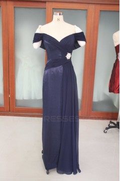 Sheath/Column Off-the-Shoulder Long Prom Evening Formal Party Dresses ED010744