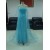 V-Neck Half Sleeve Beaded Long Blue Prom Evening Formal Party Dresses ED010750