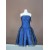 A-Line Strapless Short Blue Prom Evening Formal Party Dresses ED010754