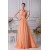 A-Line Halter Beaded Long Chiffon Prom Evening Dresses ED010805
