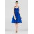 A-Line Halter Short Blue Chiffon Prom Evening Dresses ED010840