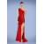 Sheath Split-Frong Long Red Beaded Prom Evening Formal Dresses ED010856