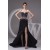 Beaded Sweetheart Split-Front Black Long Chiffon Prom Evening Formal Dresses ED010914