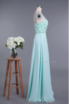 A-Line One-Shoulder Long Chiffon Prom Evening Formal Dresses ED010954