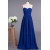 A-Line Sweetheart Long Blue Chiffon Prom Evening Formal Dresses ED010959