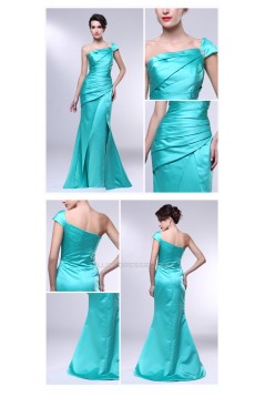 Trumpet/Mermaid One-Shoulder Long Prom Evening Formal Dresses ED010975