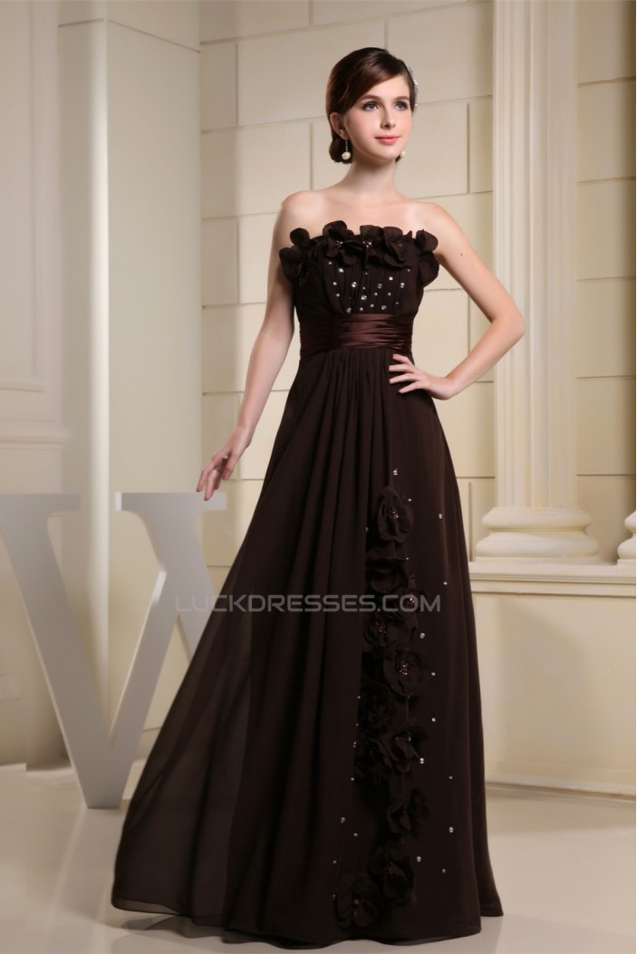 A-Line Chiffon Sleeveless Long Prom/Formal Evening Dresses 02020012