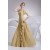 A-Line Pleats One-Shoulder Chiffon Sleeveless Long Evening Party Bridesmaid Dresses 02020024