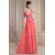 A-Line Ruffles Chiffon V-Neck Sequins Long Prom/Formal Evening Dresses 02020027