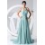 A-Line V-Neck Chiffon Long Prom/Formal Evening Bridesmaid Dresses 02020050