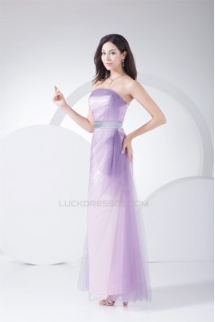 Ankle-Length Fine Netting Long Prom/Formal Evening Dresses 02020058