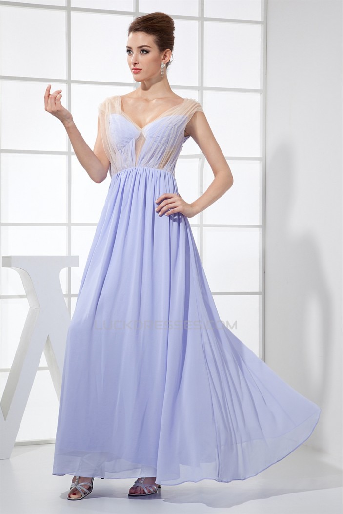 Ankle-Length Straps Sheath/Column Ruched Long Formal Bridesmaid Dresses 02020059
