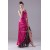 Beading Elastic Woven Satin Leopard Printed Chiffon One-Shoulder Prom/Formal Evening Dresses 02020075
