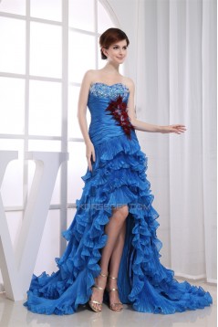Beading Silk like Satin Korea Yarn Sweetheart Prom/Formal Evening Dresses 02020088
