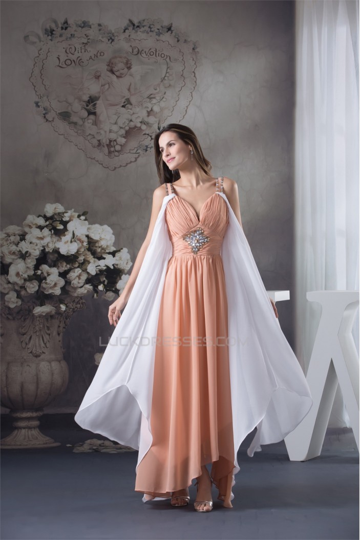 Beading Sleeveless Asymmetrical Straps A-Line Prom/Formal Evening Dresses 02020090