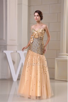 Beading Sleeveless Floor-Length Sweetheart Sequins Long Prom/Formal Evening Dresses 02020094