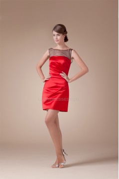 Short Red Black Evening Party Dresses 02021009