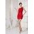 Short/Mini Beaded One-Shoulder Red Evening Party Dresses 02021012