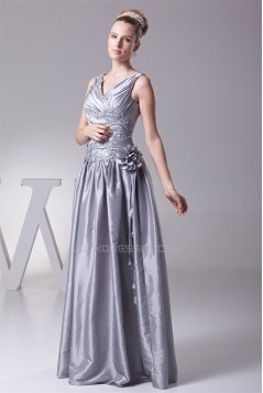 Beading Taffeta Floor-Length Long Prom/Formal Evening Dresses 02020104