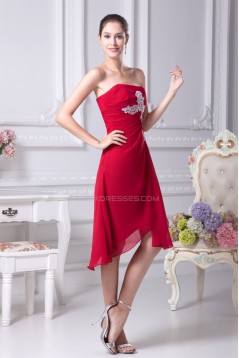 Beading Strapless Chiffon Prom/Formal Evening Dresses 02021056