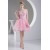 Organza Silk like Satin Sleeveless Short/Mini Homecoming Dresses 02021104
