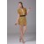 Sheath/Column Short/Mini Scoop Short Silk like Satin Sequined Fabric Sequins Dresses 02021150