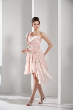 A-Line One-Shoulder Beading Chiffon Prom/Formal Evening Dresses 02021205