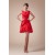 Sleeveless Ruffles Taffeta Straps Short/Mini Bridesmaid Dresses 02021215
