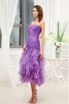 Sleeveless Satin Organza Ruffles Soft Sweetheart Prom/Formal Evening Dresses 02021218