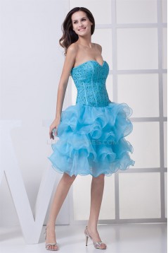 Sweetheart Sleeveless Satin Organza Princess Prom/Formal Evening Dresses 02021265