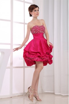 Taffeta Soft Sweetheart Ball Gown Short/Mini Prom/Formal Evening Dresses 02021271