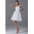 A-Line Strapless Organza Handmade Flowers Prom/Formal Evening Dresses 02021444