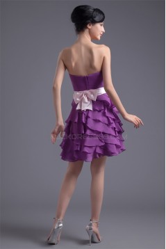 Bows Chiffon Silk like Satin Sleeveless Prom/Formal Evening Dresses 02021457