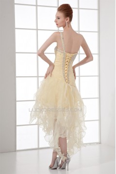 Organza Silk like Satin Asymmetrical Sleeveless Prom/Formal Evening Dresses 02021484