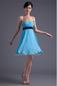 Short/Mini Bow s Sleeveless Strapless Prom/Formal Evening Dresses 02021502