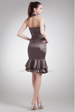 Sleeveless Elastic Woven Satin Short/Mini Prom/Formal Evening Dresses 02021523